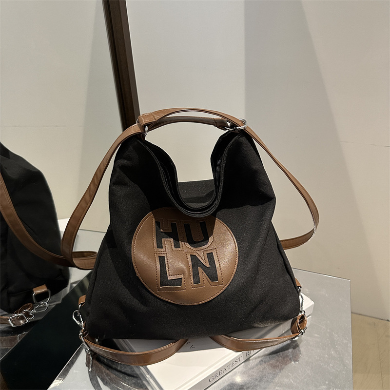 Bolso de hombro de lona casual para mujer Bolso de viaje ligero de gran capacidad Bolso de viaje para clase