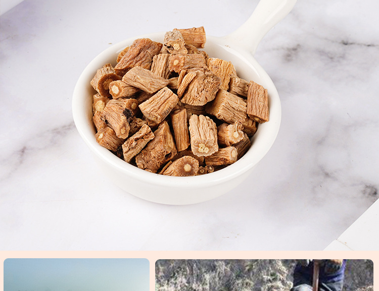 Dang Shen Segments (Codonopsis pilosula) — Dried TCM Qi-Tonifying Root, 200g Jar in use