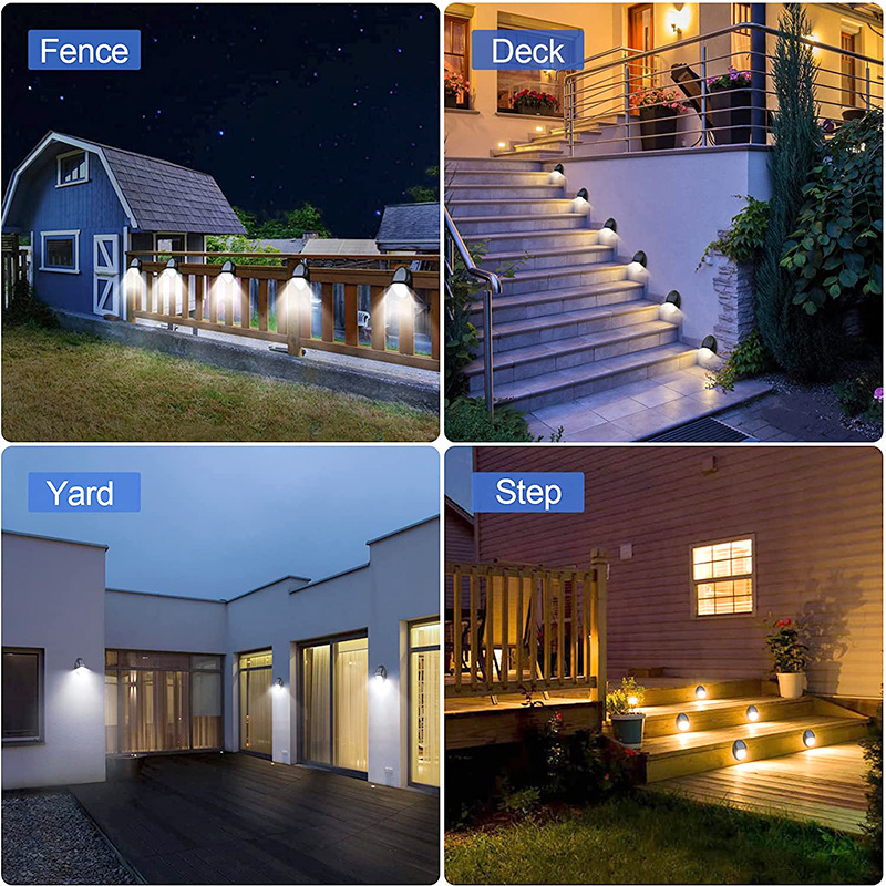 Lámpara solar de paso, decoración de patio y jardín, iluminación exterior