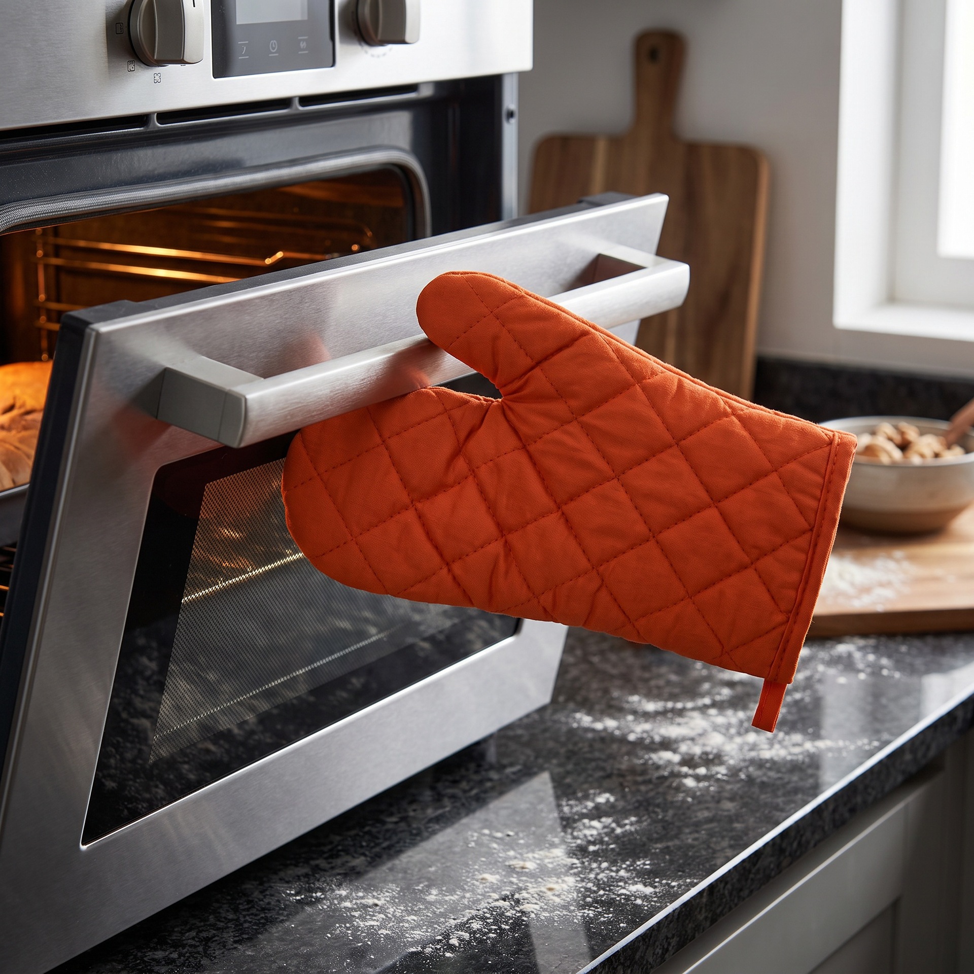 Guantes de Cocina para Microondas de Algodón de Poliéster, Aislamiento Térmico, para Cocina, Microondas y Horno image 3