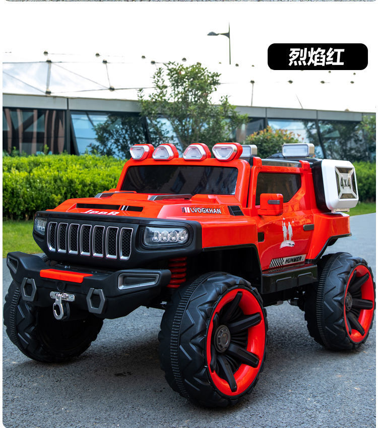 Vehículo eléctrico todoterreno para niños auto-conducción de control remoto coche eléctrico sentado tanque 500 cochecito eléctrico para bebés