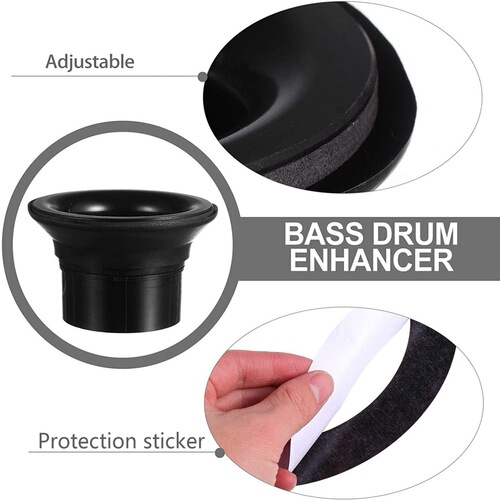 Bass Drum Enhancer Drum Kit Bass Drum Amplifier + Hole Protector Bass Drum Enhancer