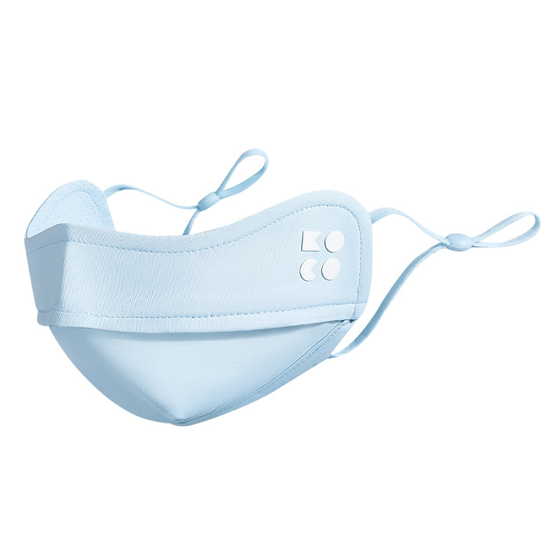 KK árbol máscara de hilo original para niños sensación fría protección solar para niños y niñas máscara de hielo anti-UV permeable para bebés verano