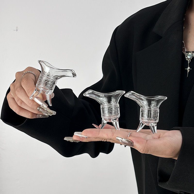 2-Piece Imperial Cup Set for Iced Americano Latte, Creative Ins-Style Three-Legged Goblet Glass, Whiskey Glass 2-Piece Imperial Cup Set for Iced Americano Latte, Creative Ins-Style Three-Legged Goblet Glass, Whiskey Glass