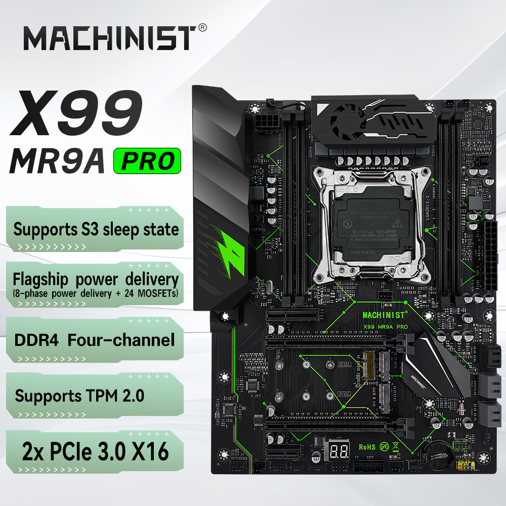 Machinist X99 MR9A PRO motherboard  LGA2011-3DDR4Xeon TPM2.0
