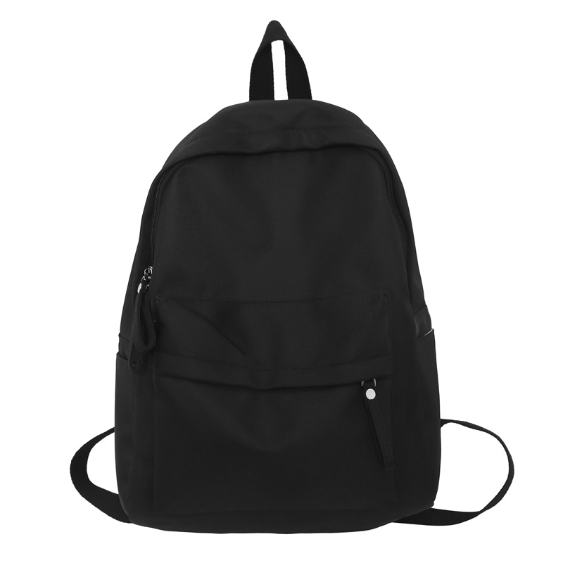 Venta al por mayor transfronteriza 2023 nueva mochila de pareja literaria de nailon simple y versátil mochila de escuela para estudiantes de gran capacidad