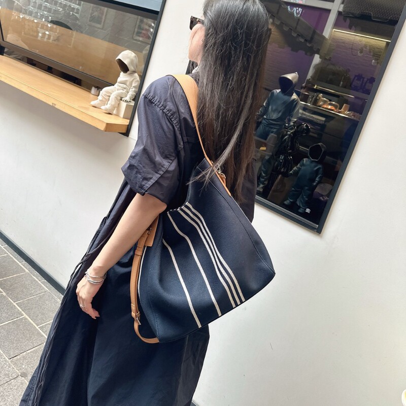 跨境批发休闲时尚大容量帆布女包秋季新款简约复古单肩小众斜挎包|undefined