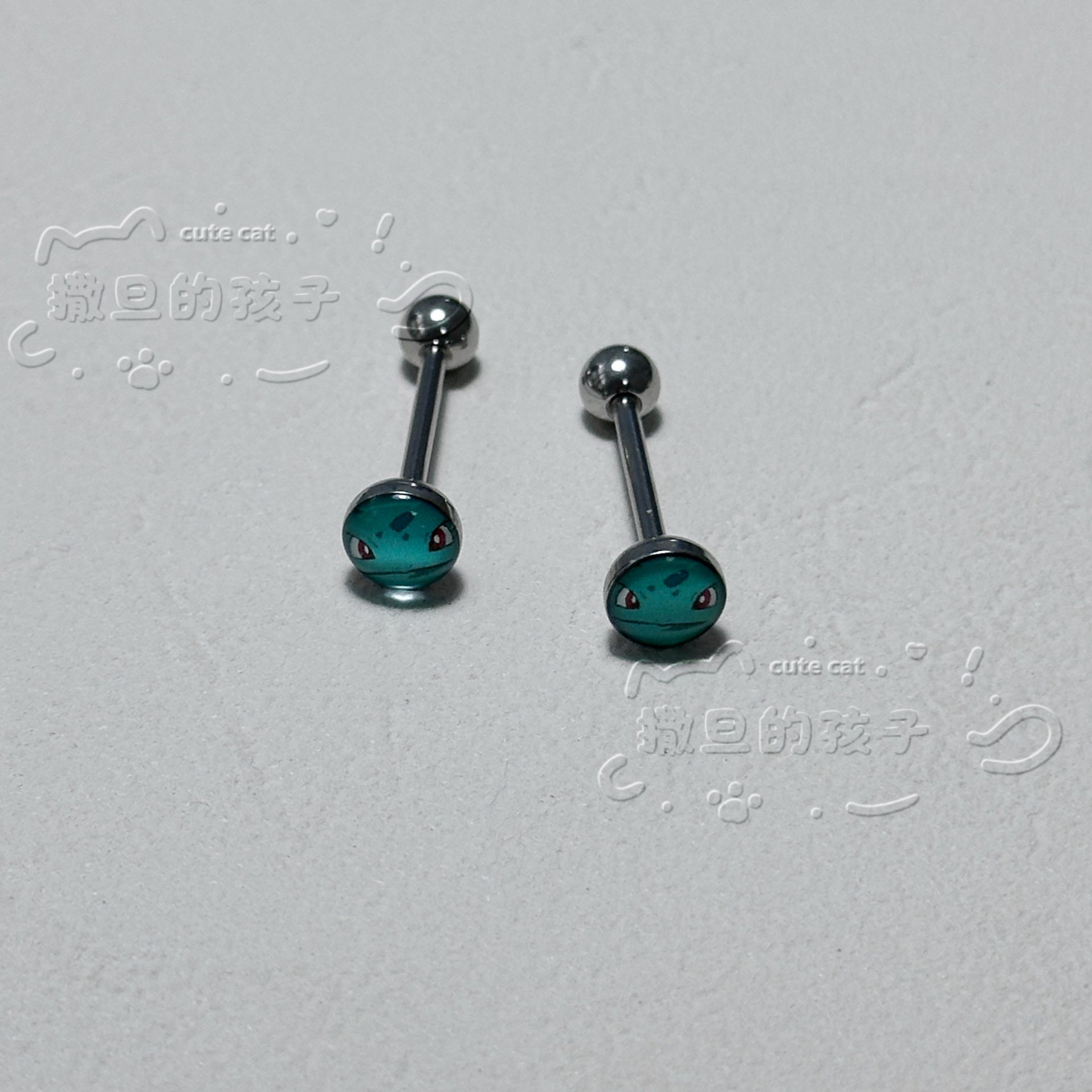 Pointed titanium steel lip stud product view