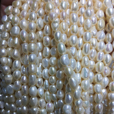 异形淡水珍珠批发 5-10mm直打两面光珍珠项链批发巴洛克珍珠|ru