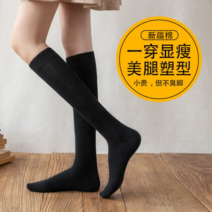 Calf Socks Women's Pressure Thin Leg Socks Strong Compression Shaped Calf Japanese Summer Knee Socks Thin High Stockings ins
