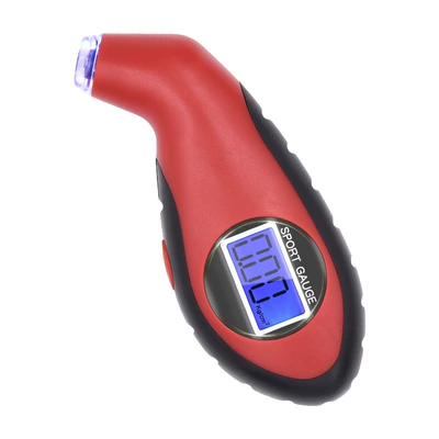 Air pressure gauge/tire pressure gauge tire pressure gauge digital display - red-and-black