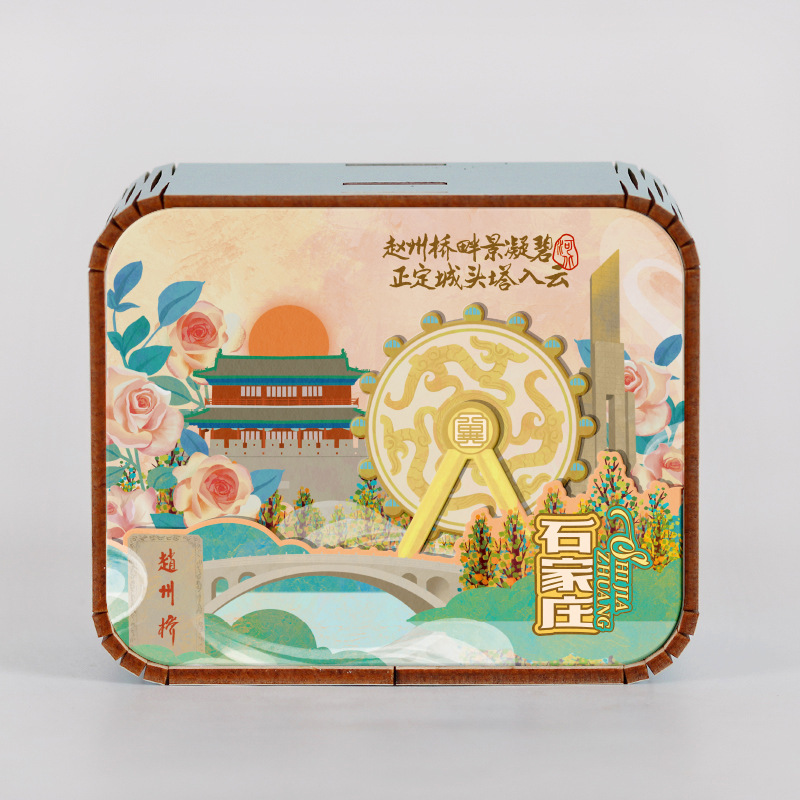 オリジナルアモイ重慶南京西安都市動態オルゴールオルゴールオルゴール観光記念品|undefined