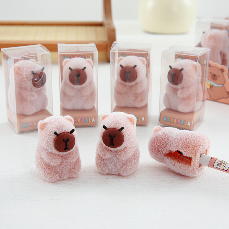 Nuevos productos Capibara dibujos animados lindos muñecas de silicona lápiz de dibujo de