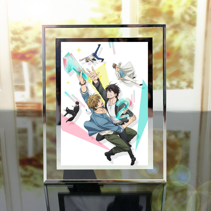 I Let the Man Who Most Wanted to Be Hugged Threaten Me. Crystal Photo Frame. Anime Peripheral Glass Table Frame