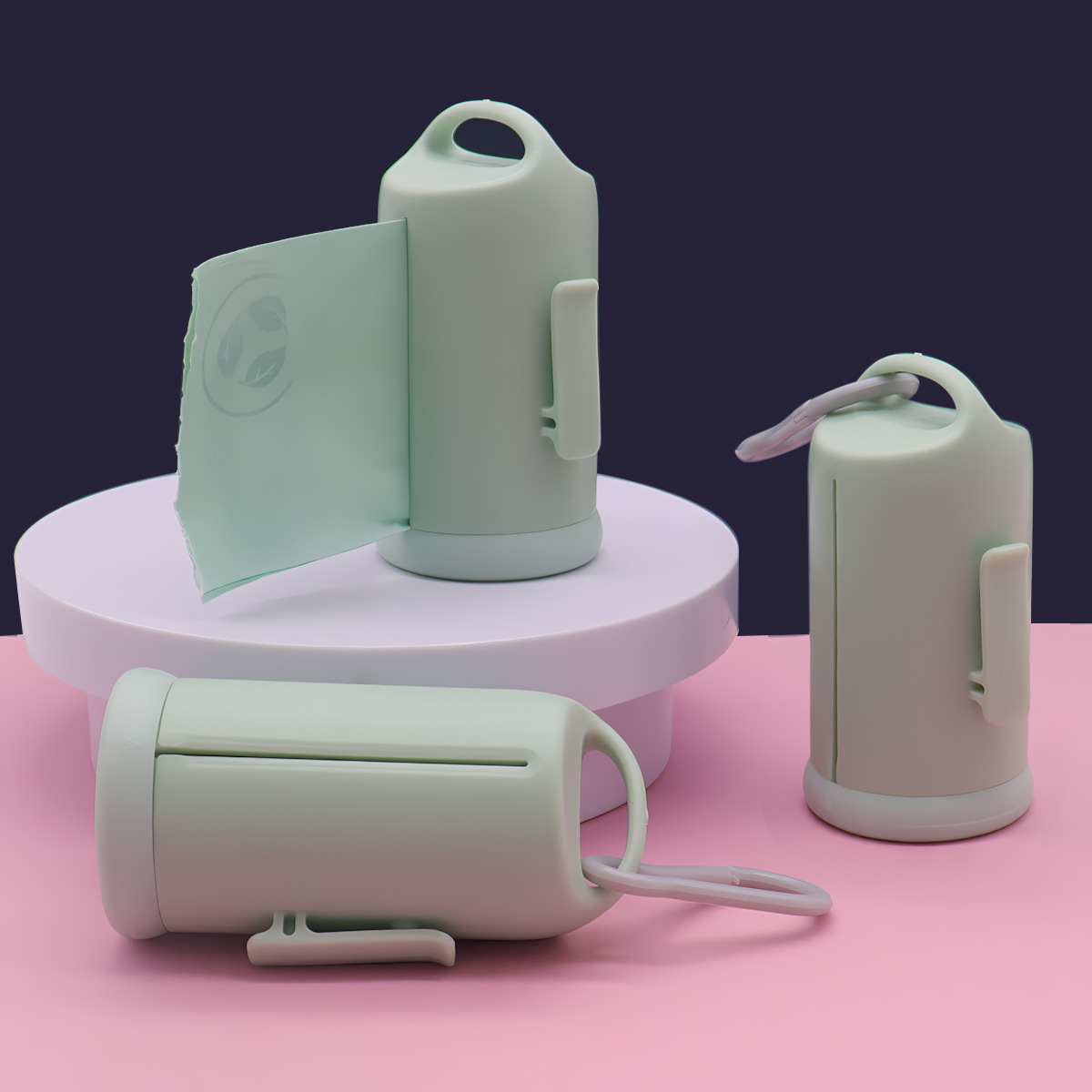 Distribuidor de bolsas de basura para mascotas, bolsa de mierda portátil y degradable, bolsa de basura de caja de arena para gatos desechable, bolsa de heces para perros