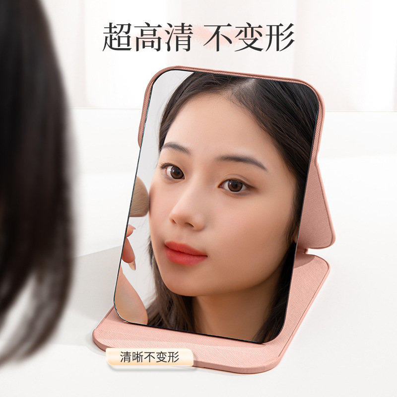 Folding table mirror