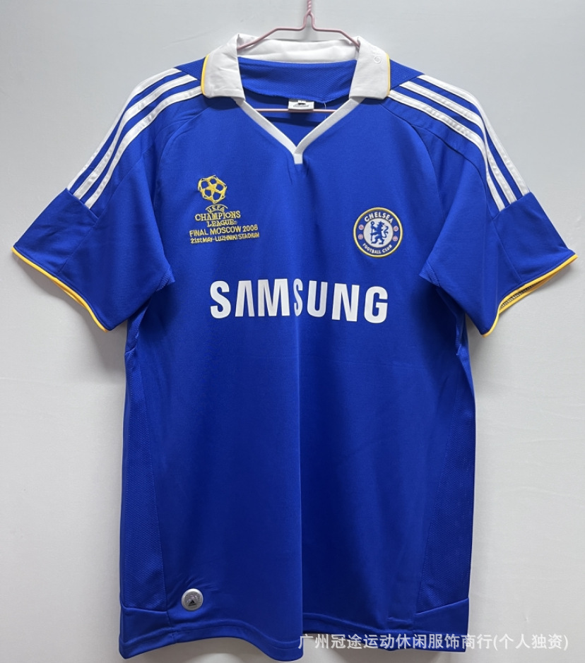 Camiseta de fútbol retro transfronteriza Old Collector Club Real Madrid Manchester United AC camiseta de fútbol de manga corta y larga se puede imprimir.