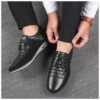 Men's extra large casual footwear for leather shoes, trend of season, plus size