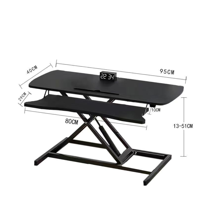 Mesa de elevación de computadora portátil de pie de escritorio de escritorio plegable elevación mesa de soporte
