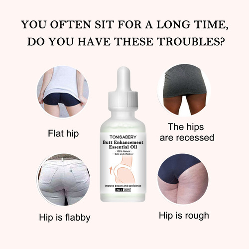 Cross-border exclusive supply of 30ML buttocks care essential oil, big butt buttocks massage buttocks massage oil