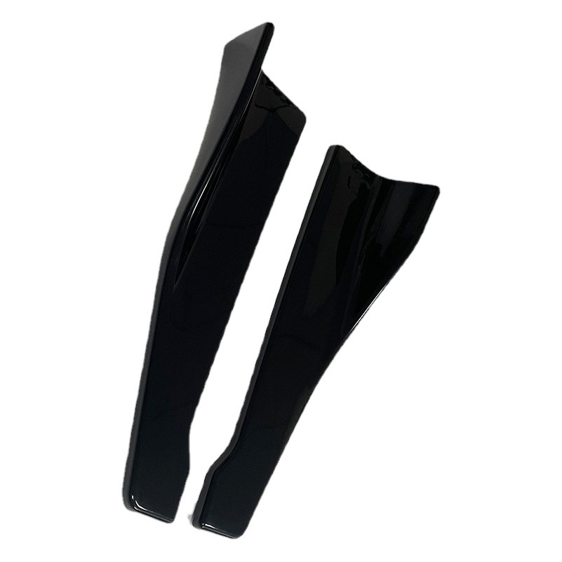 Modificación del coche tablero de protección de la esquina trasera 48cm negro brillante pala trasera del coche decoración de la esquina trasera pala trasera pequeña falda lateral circundante