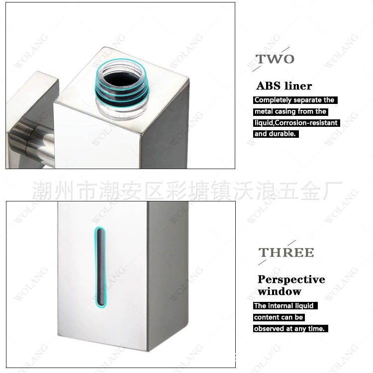 Wall soap stainless steel, hand sanitizer, shower gel