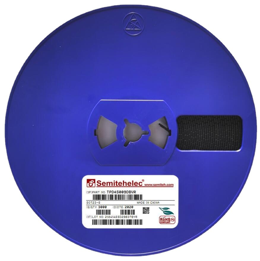 TPD4S009DBVR ESD/TVS二极管 SOT23-6 semiteh 全新原装正品