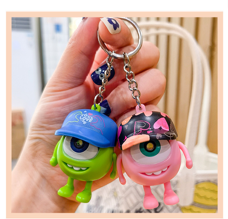 Cute Funny Cartoon Character Plastic Unisex Bag Pendant Keychain display picture 1