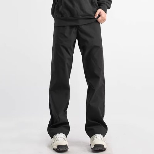 Men's Autumn Trendy Loose Casual Pants, Straight-Leg Pants, Tech-Style Trousers, Sports Pants, Black Tactical Pants for Guys