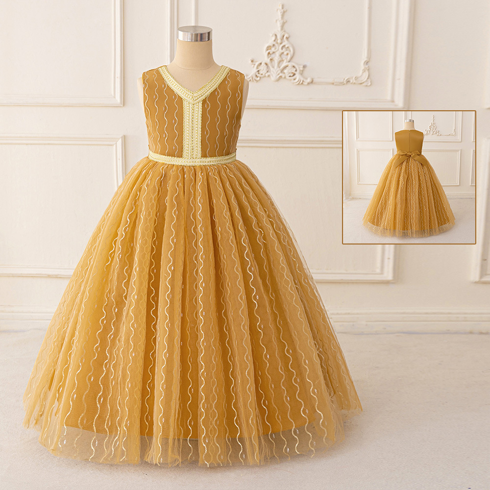 2026 nuevo vestido de niños vestido de espectáculo vestido de princesa vestido de cumpleaños vestido de flores vestido vestido de niños vestido