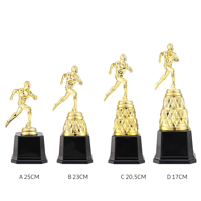 Nuevos eventos trofeos de plástico recompensas juegos escolares infantiles cuentas de cuentas de cuentas de beisbol equilibrio carro paloma