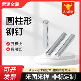 圆柱形铆钉不锈钢非标铆钉制作扁圆头半空心铆钉圆头铆钉销钉
