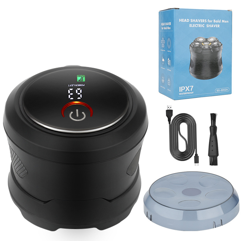 Corte de pelo casero de hombre 6D cabeza de succión magnética afeitadora de alta potencia cuchilla de barba máquina de lavado de cuerpo completo