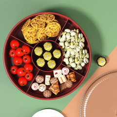 Gourmet Creative Food-Grade Double-Layer Covered Fruit Tray Storage Box for Home Nuts Snacks Candies Dried Fruit Box