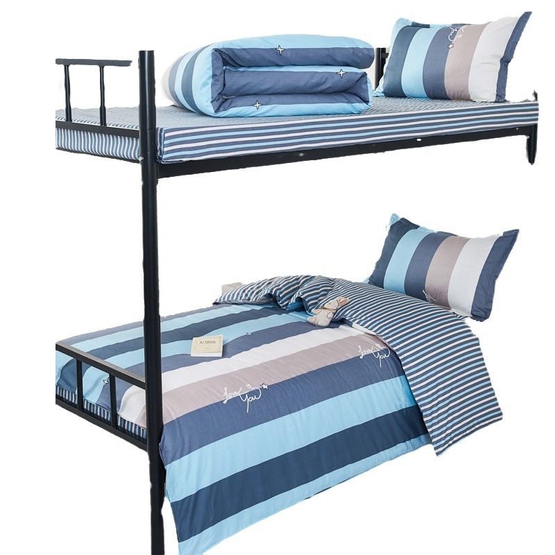 Nuevo conjunto de tres piezas de algodón para estudiantes dormitorios de seis piezas de algodón para estudiantes dormitorios de cama al por mayor