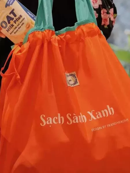 Shopping Bag Supermarket Eco-Friendly Large Grocery Bag Foldable Portable Large Capacity Custom Logo Shoulder Bag Cloud Large Capacity