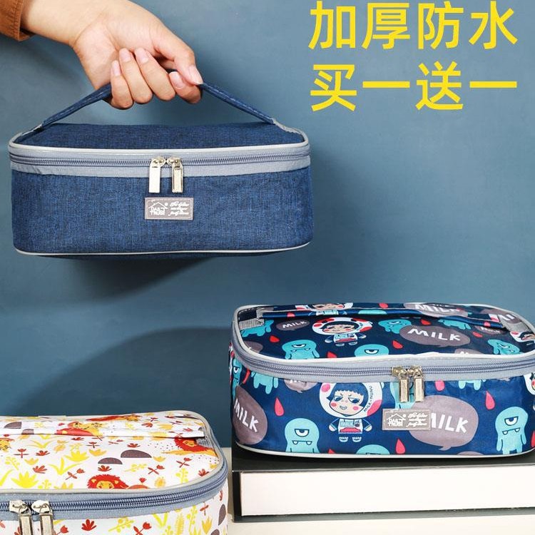 Lunch Box Insulation Bag Aluminum Foil Thickeneded Handbag Primary School Kidsren's Hand Lunch Bag with Rice Lunch Bag Rice Pocket