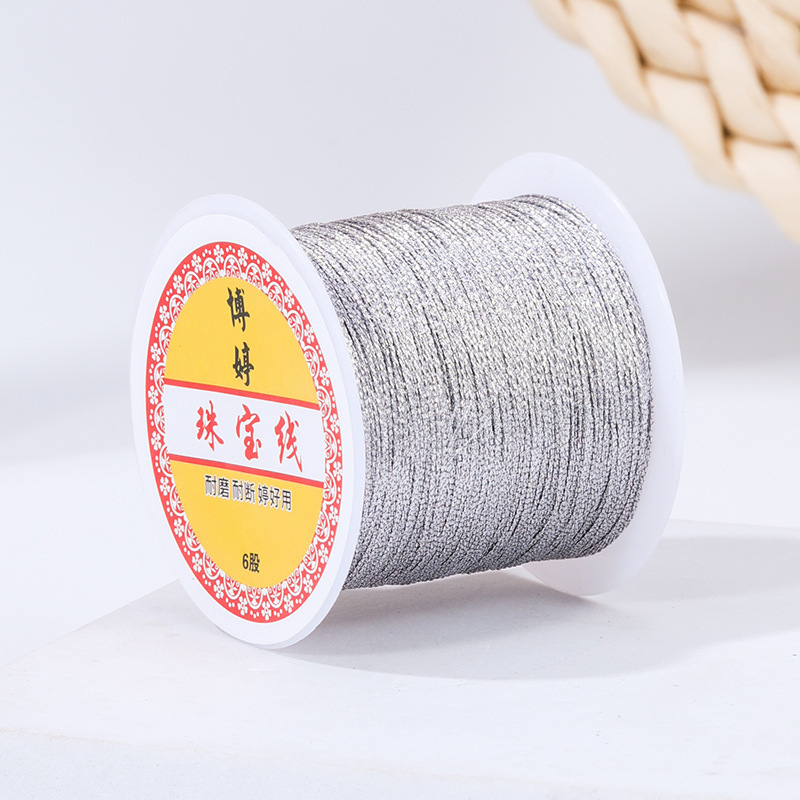 金銀糸 DIY ジュエリー編み糸金銀ブレスレット巻きネックレスタグラインタワーワイヤー|undefined