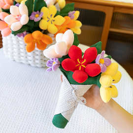 毛绒手捧花玩偶花束公仔生日情人节女生礼物玩具求婚表白装饰道具