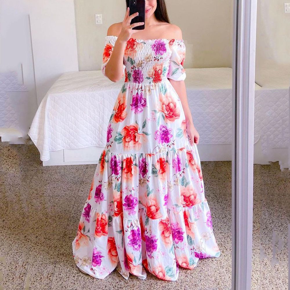 Women's Floral Summer Maxi Dress