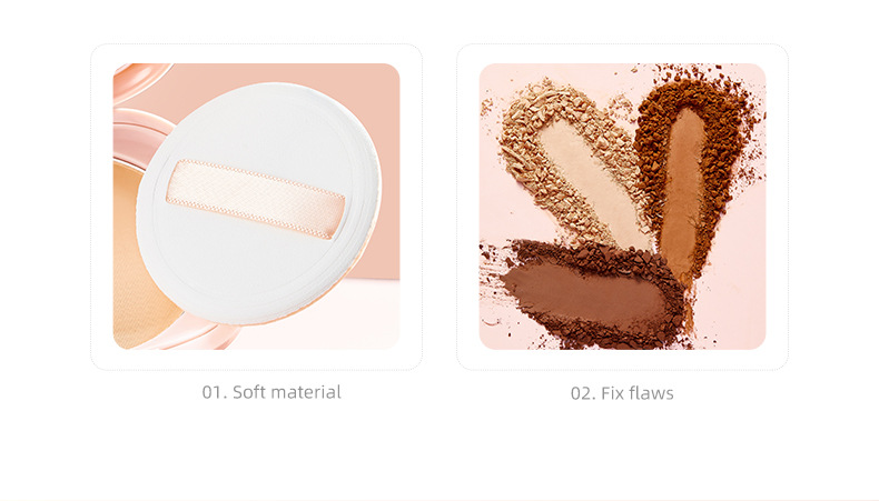 Fond de machiaj Pudaier, corector rezistent la apă cu miere, pudră pentru controlul sebumului_voghion.com