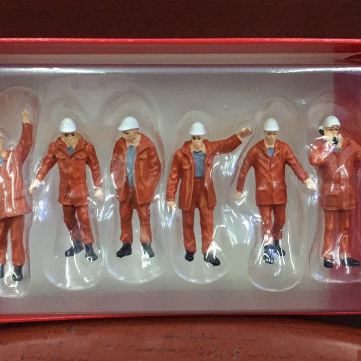 Comercio exterior 1:50 vehículo de ingeniería escena de juguete muñeca sitio escena accesorios trabajador muñeca escena personaje