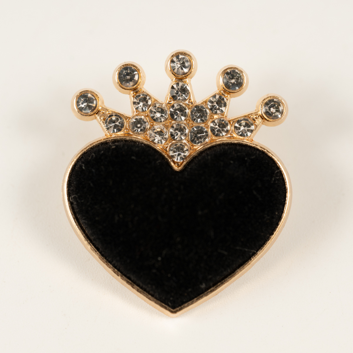 Broche haut de gamme en alliage de zinc, neuve et transfrontalière, en forme de cœur, pour vêtements, chapeaux, chaussettes et accessoires (vente en gros)._voghion.com