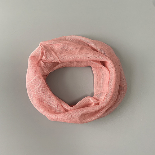 Silk solid color scarf, natural mulberry silk fake collar, scarf, spring and autumn sun protection, mesh silk for women
