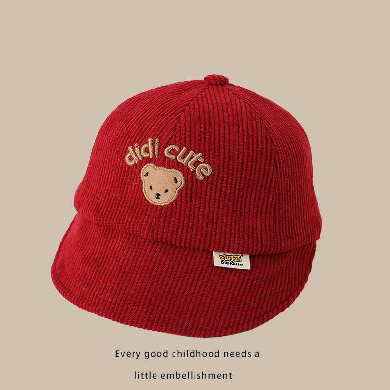 Sombrero para bebés otoño y invierno de terciopelo a prueba de viento y caliente para niños sombrero de protección de orejas sombrero de pescador primavera y otoño sombrero de lengua de pato bebé