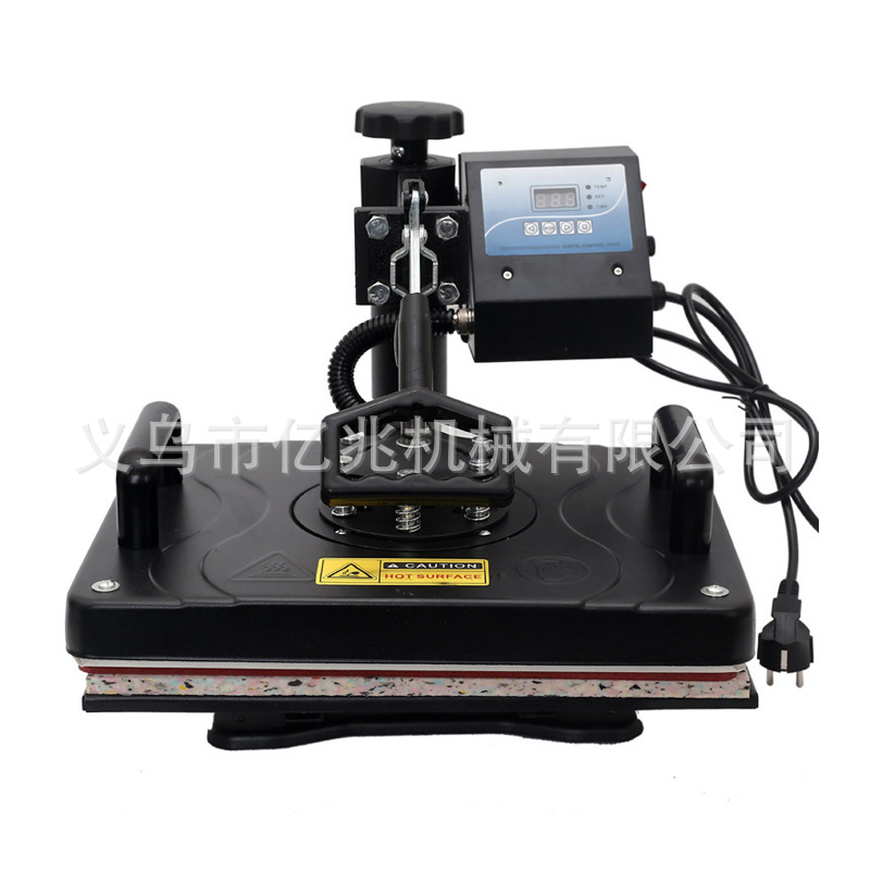 29 * 38 multifuncional máquina de transferencia térmica impresión de ropa pequeña máquina de marcado de perforación en caliente agitando la cabeza de la máquina de fijación de pintura