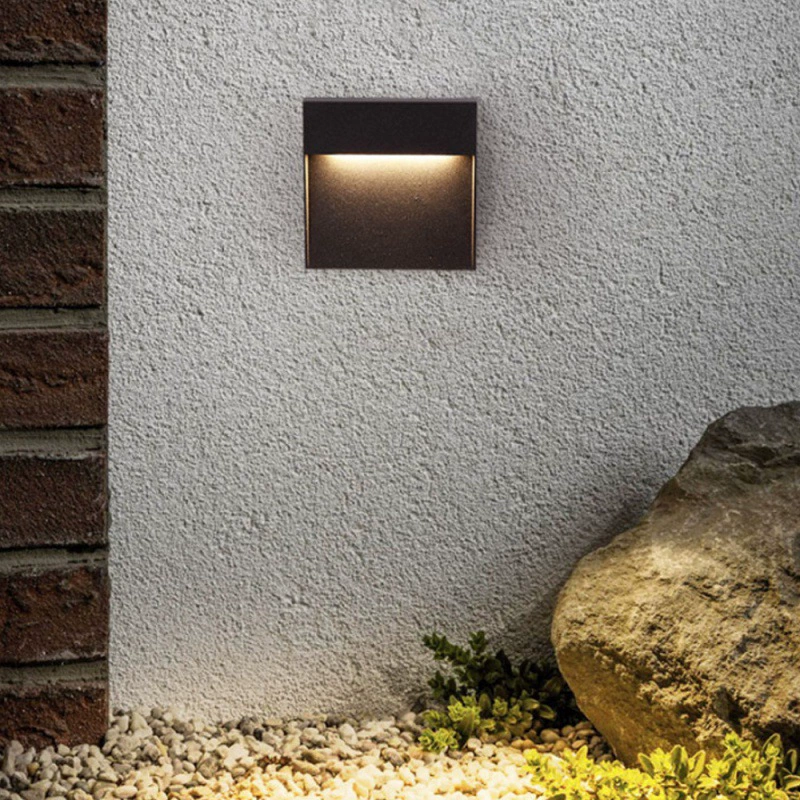 Светодиодный накладной ножной светильник, боковой настенный светильник для дома, уличный водонепроницаемый ступенчатый светильник, угловой светильник для прохода, уличная лестница