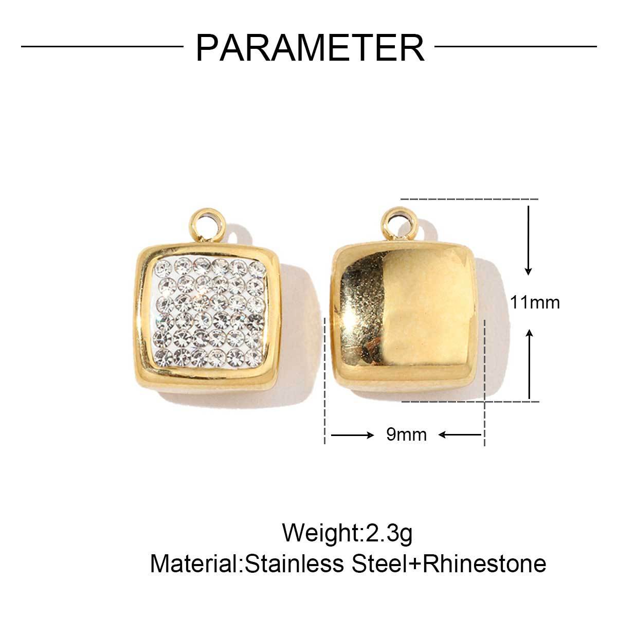 5g Weight Pendant Jewelry Making Type 13*16mm, 14*14mm, 18*18mm Jewelry Making Size DIY Jewelry Accessories Classification 3 PCS/Package Quantity Titanium Steel Material Geometric, Heart Shape Pattern Plating Design Casual, Simple Style, Streetwear Style 3 PCS/Package 13*16mm 14*14mm 18*18mm Titanium Steel Geometric Heart Shape Pendant 15