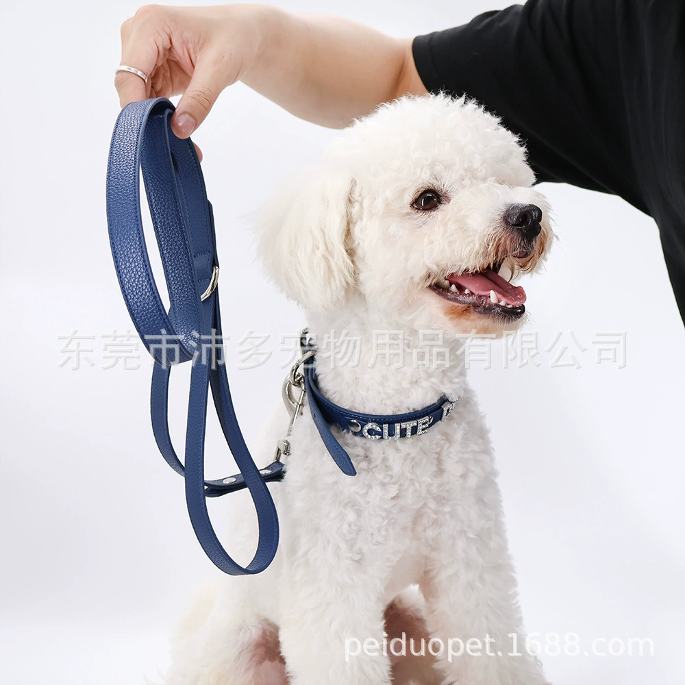 Amazon Внешняя торговля на заказ Название свинцовый веревочный ошейник Собака веревка товары для домашних животных Золотая пряжка новый оптовый большой щенок