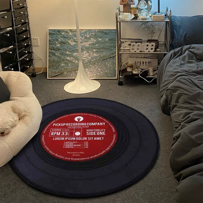 Круглый коврик Crystal Velvers 60 см — противоскользящий, мягкая кристалловелюровая поверхность